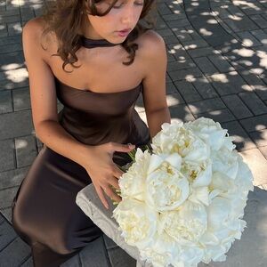 Black Bean Oren Silk Dress from Reformation